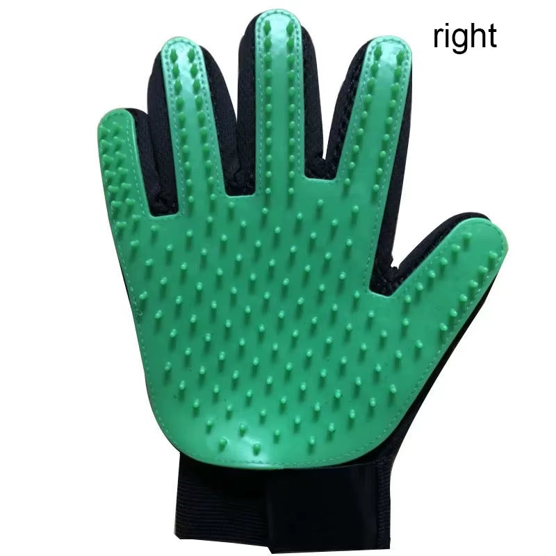 Fellpflege-Handschuh – Grün · rechts