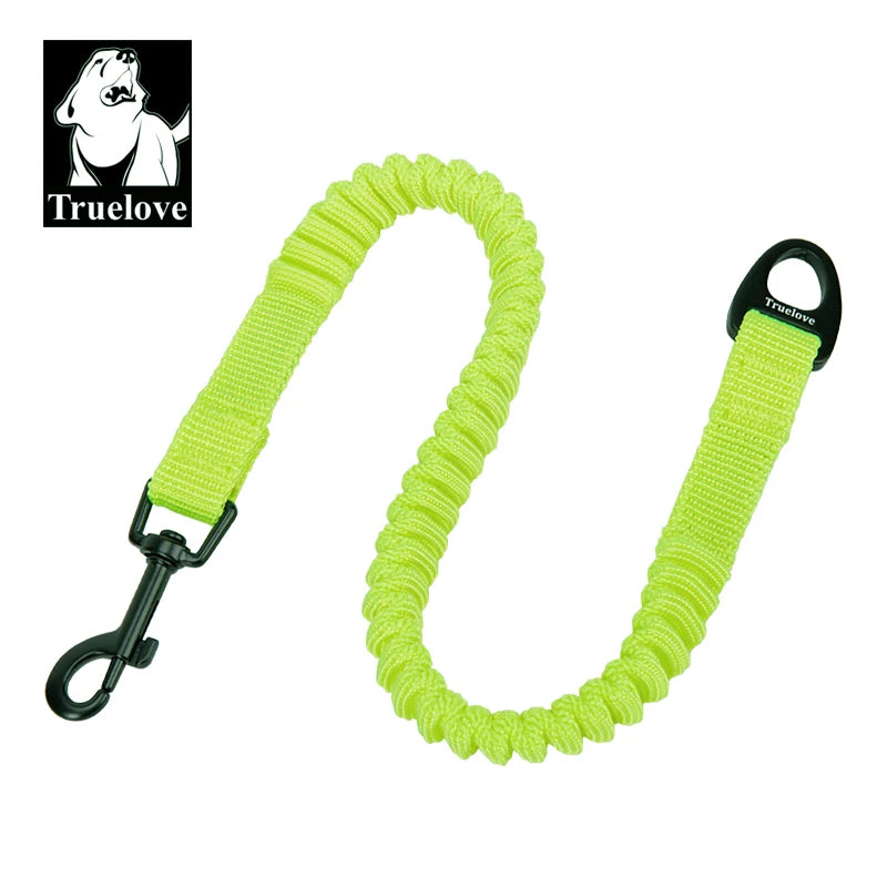 Bungee-Kurzführleine – Neongelb · Karabinerhaken