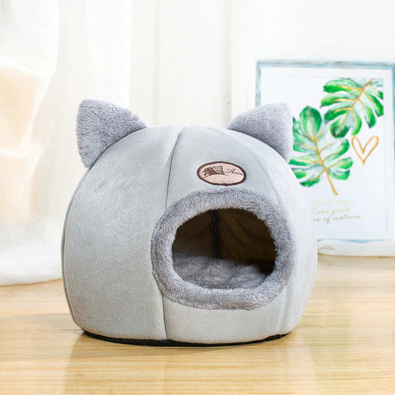 Kuschelhöhle für Katzen – Hellgrau