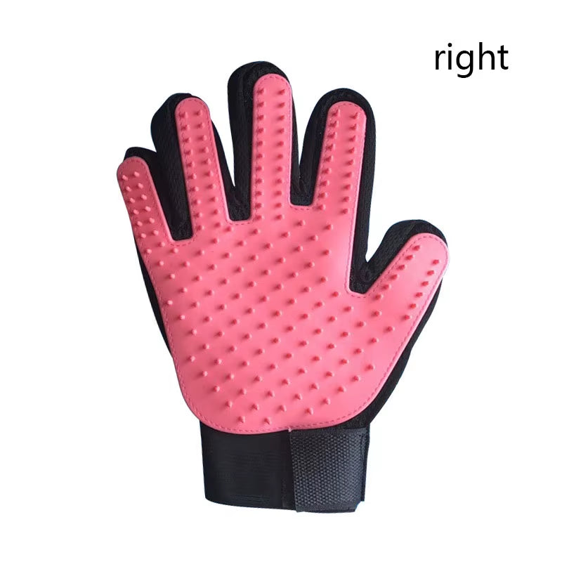 Fellpflege-Handschuh – Rosa · rechts
