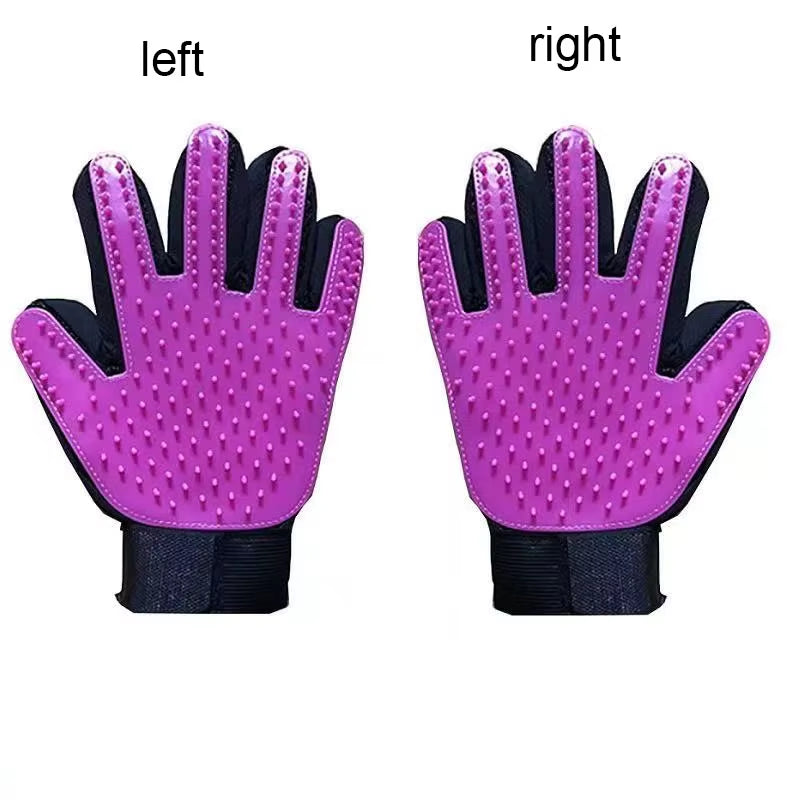 Fellpflege-Handschuh – Lila · Paar