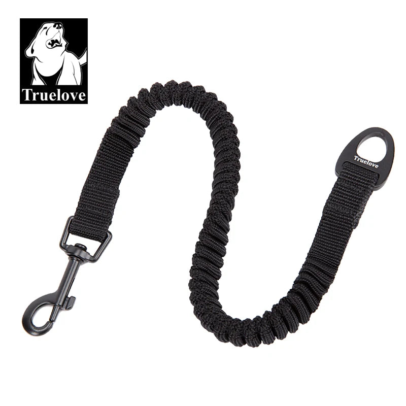 Bungee-Kurzführleine – Schwarz · Karabinerhaken