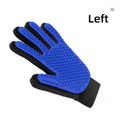 Fellpflege-Handschuh – Blau · links
