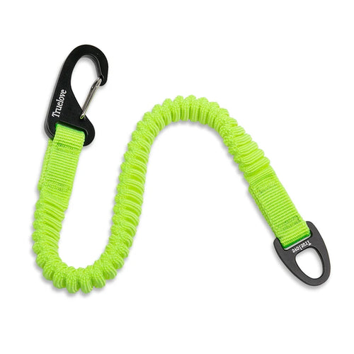 Bungee Short Lead – Neon yellow · large carabiner
