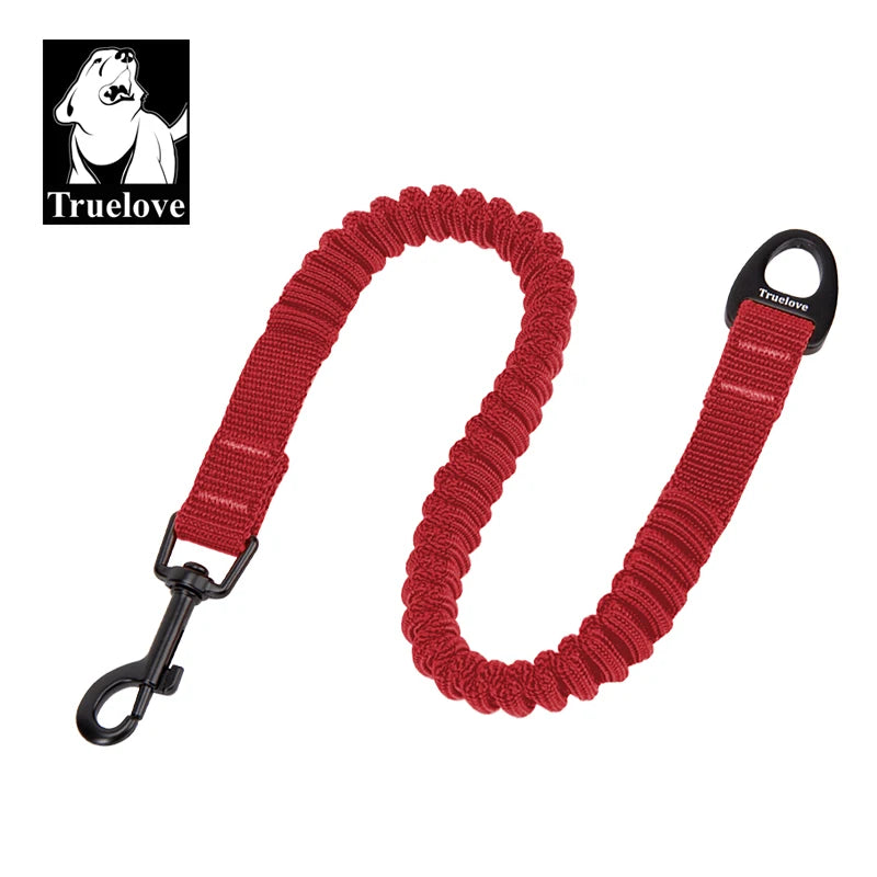 Bungee-Kurzführleine – Rot · Karabinerhaken