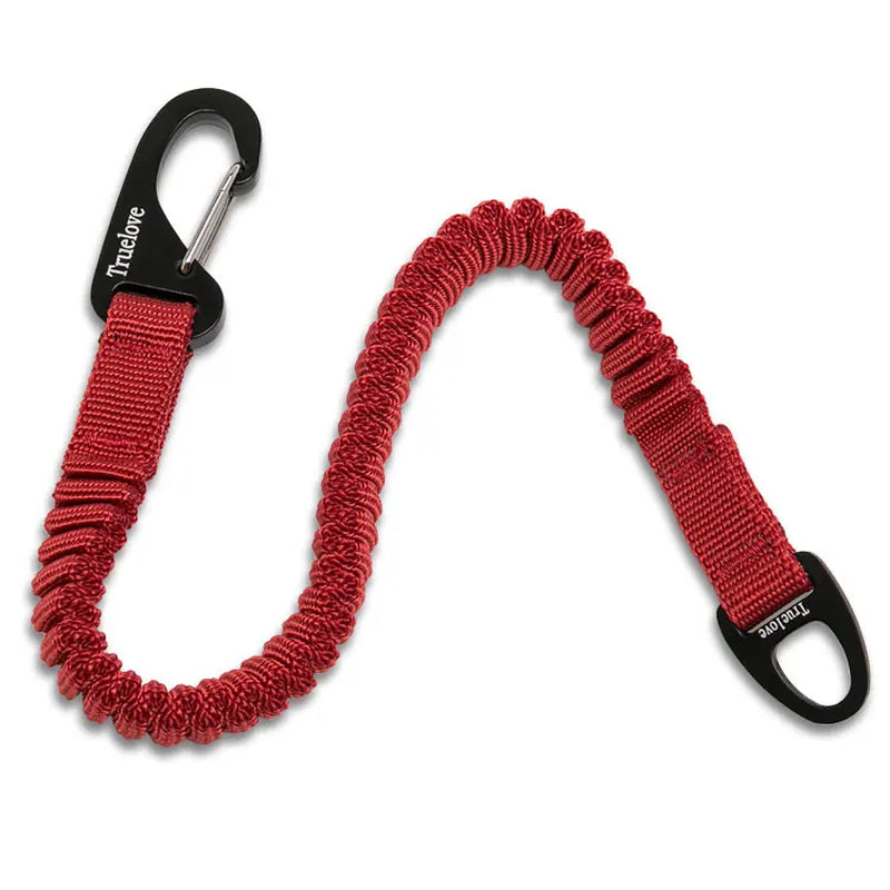 Bungee-Kurzführleine – Rot · großer Karabiner